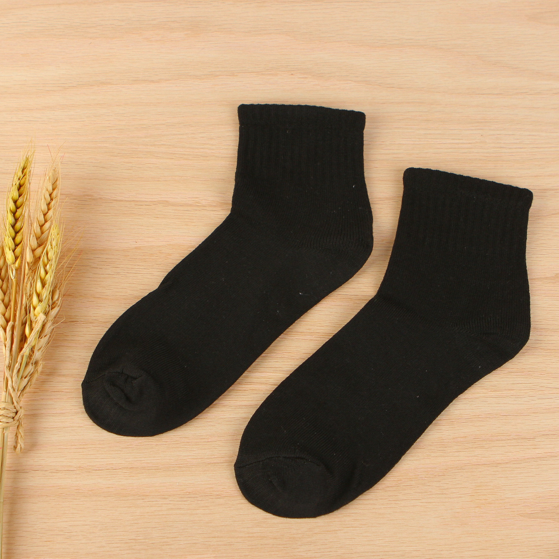 10 Pairs Plain Ankle Socks Solid Color Men Cotton Socks